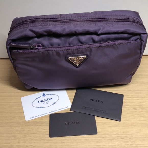 Prada Handbags - Prada Nylon Medium pouch /makeup bag.